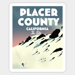 Placer County, California ski poster Magnet